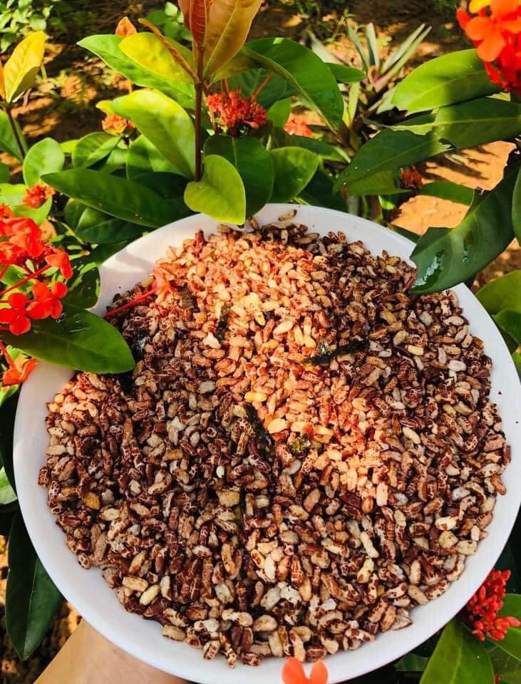 Cốm gạo lứt rong biển 250g rang tay