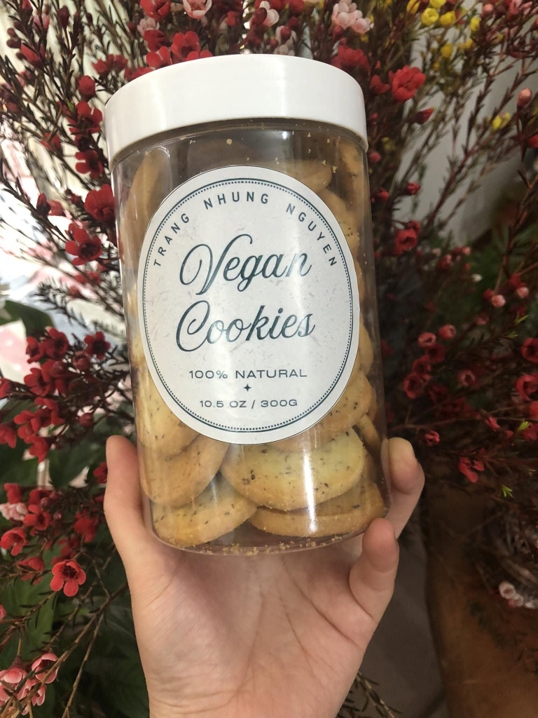 Bánh cookies thuần chay hộp 250g