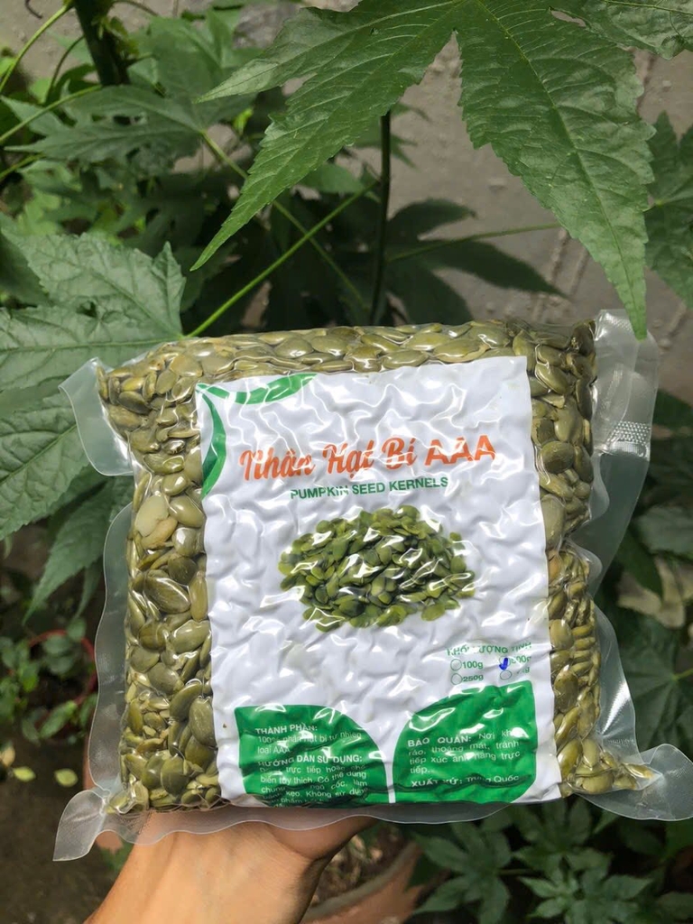 Hạt bí sống Ấn Độ túi 500g