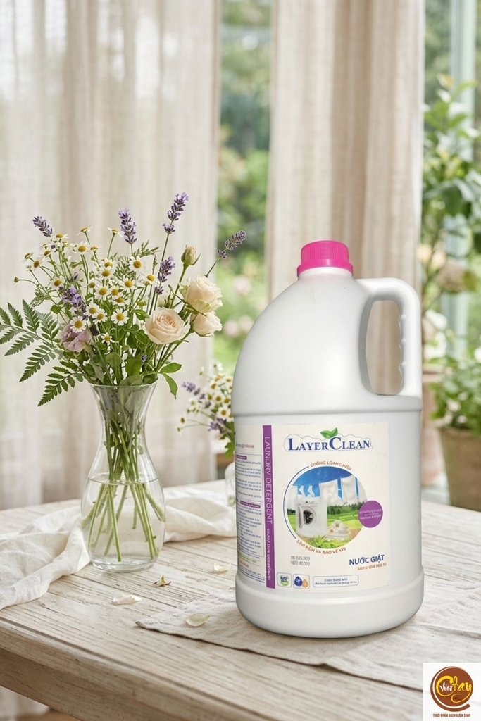 Nước giặt hữu cơ Layer clean 5l (Thùng 4 can)