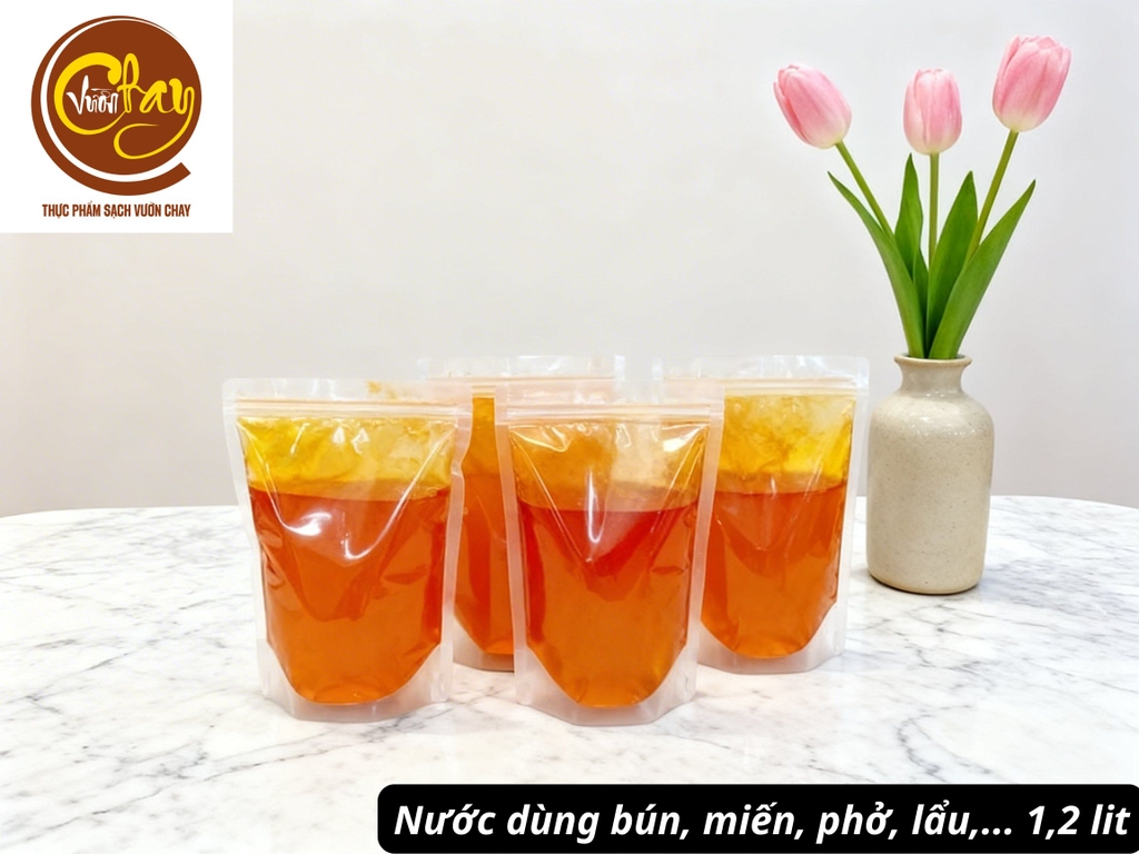 Nước dùng bún, miến, phở, lẩu,... 1,2 lit