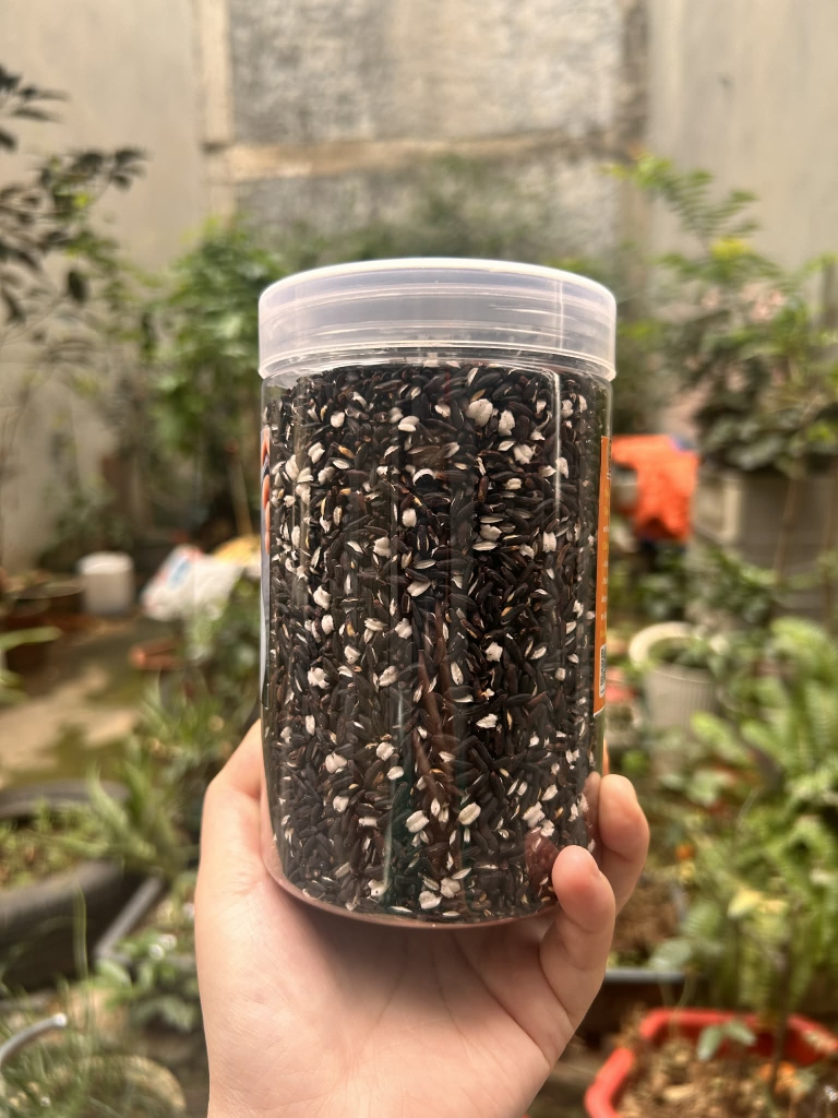 Trà gạo lứt rang củi 450g (gạo lứt đen)