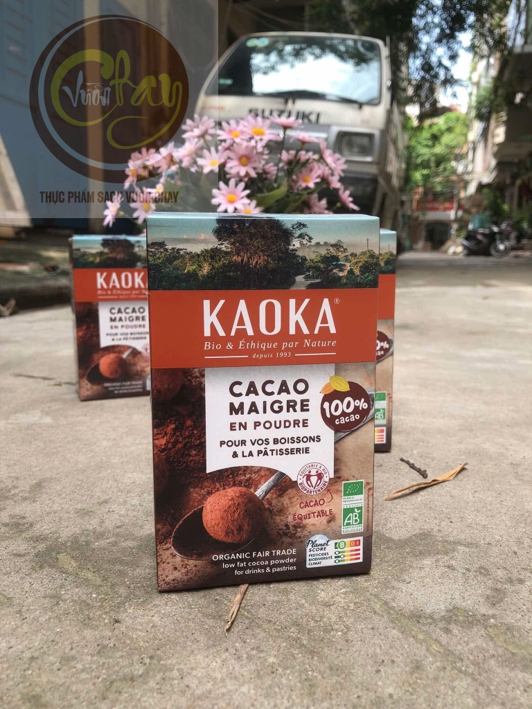 Bột cacao hữu cơ tách béo 250g