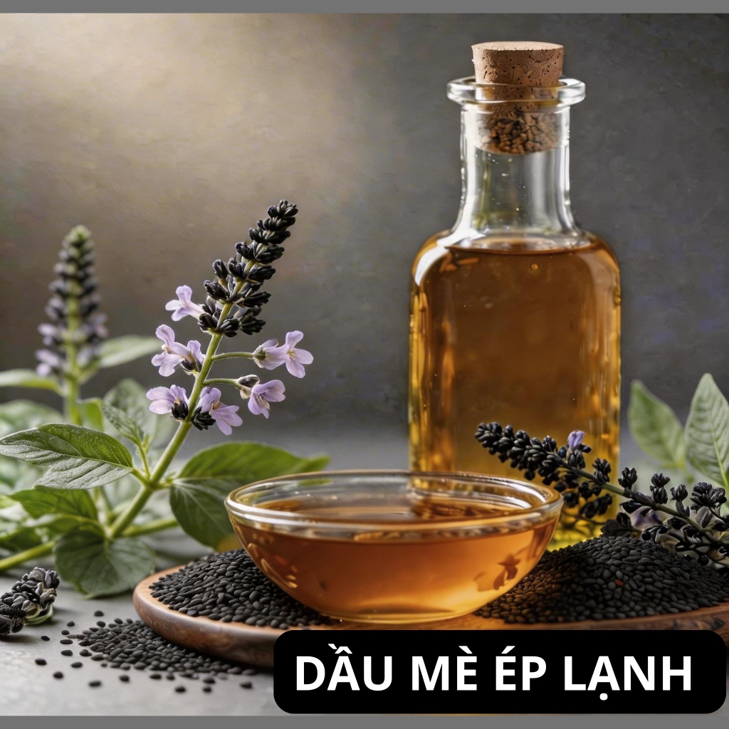 Dầu mè đen ép lạnh chai 1 lit