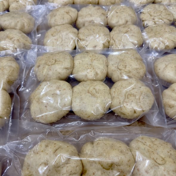 Bánh bao có nhân hữu cơ nguyên cám lên men tự nhiên set 6 chiếc