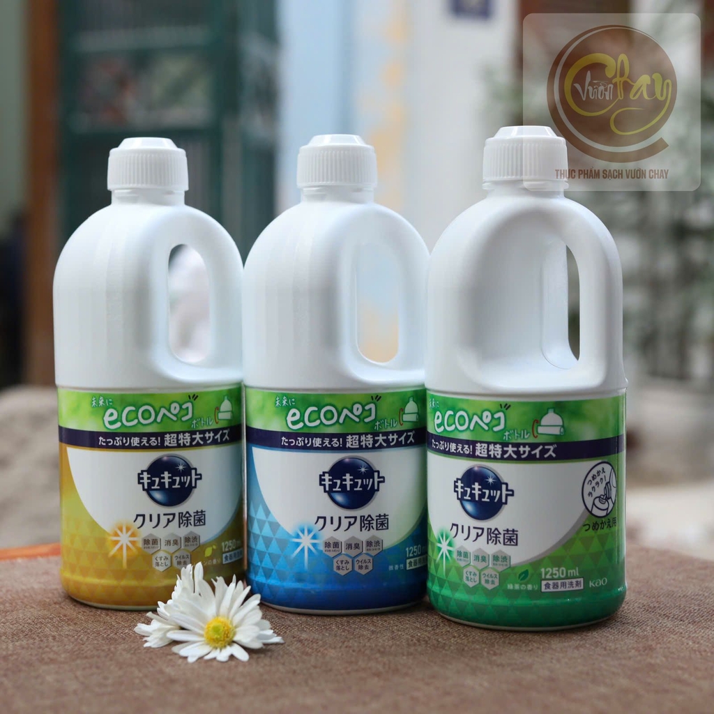 Nước rửa bát KAO Nhật 1250ml siêu đậm đặc