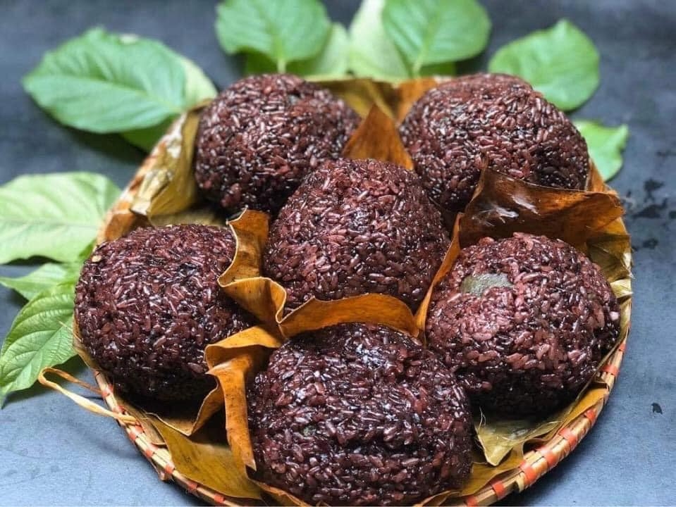 Sét 5 bánh khúc nếp cẩm Vườn Chay