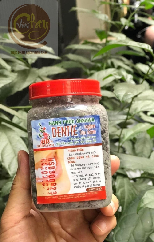 Bột denti ngậm sâu răng, đau họng