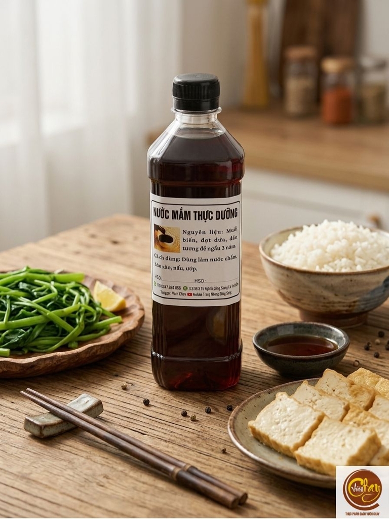 Cốt nước mắm chay thực dưỡng chai 500ml