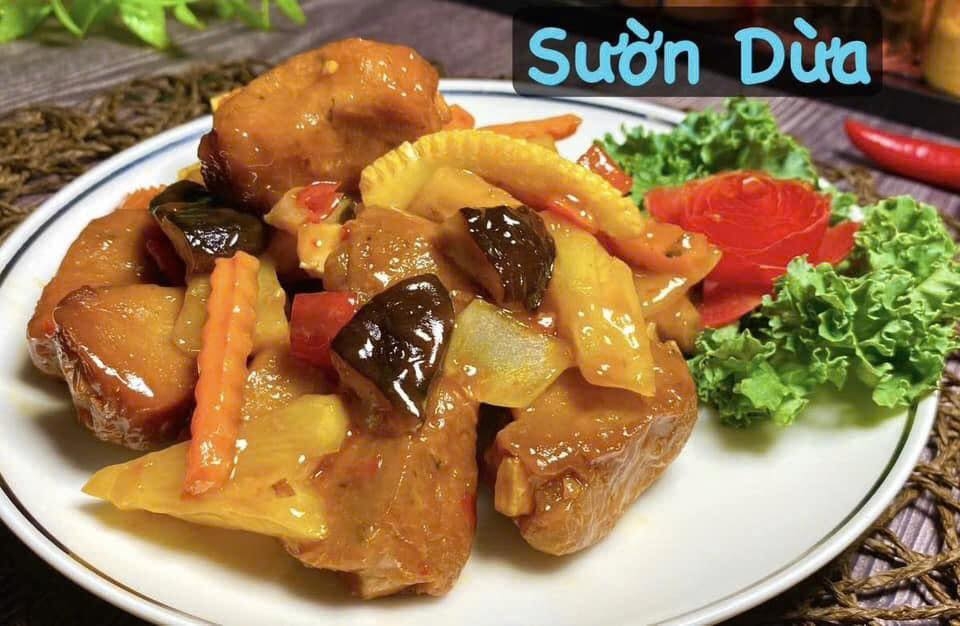 Sườn dừa 250g kèm nước sốt