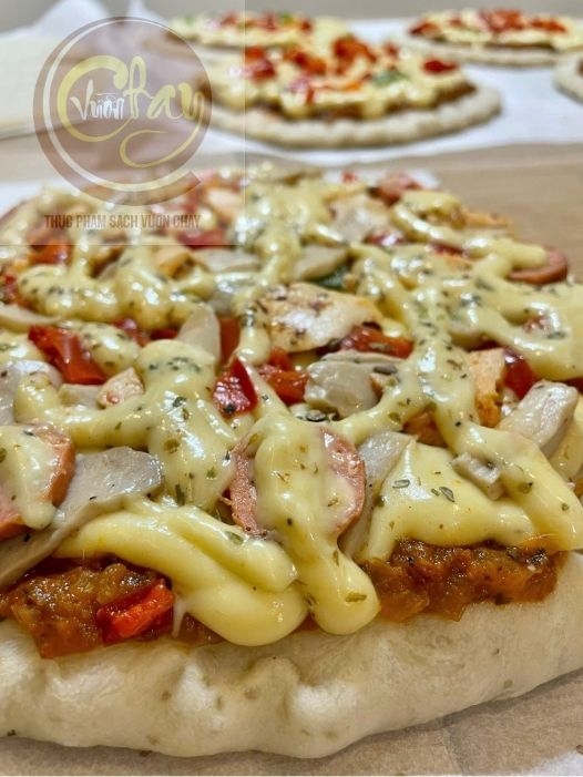 Pizza thuần chay đế 18cm