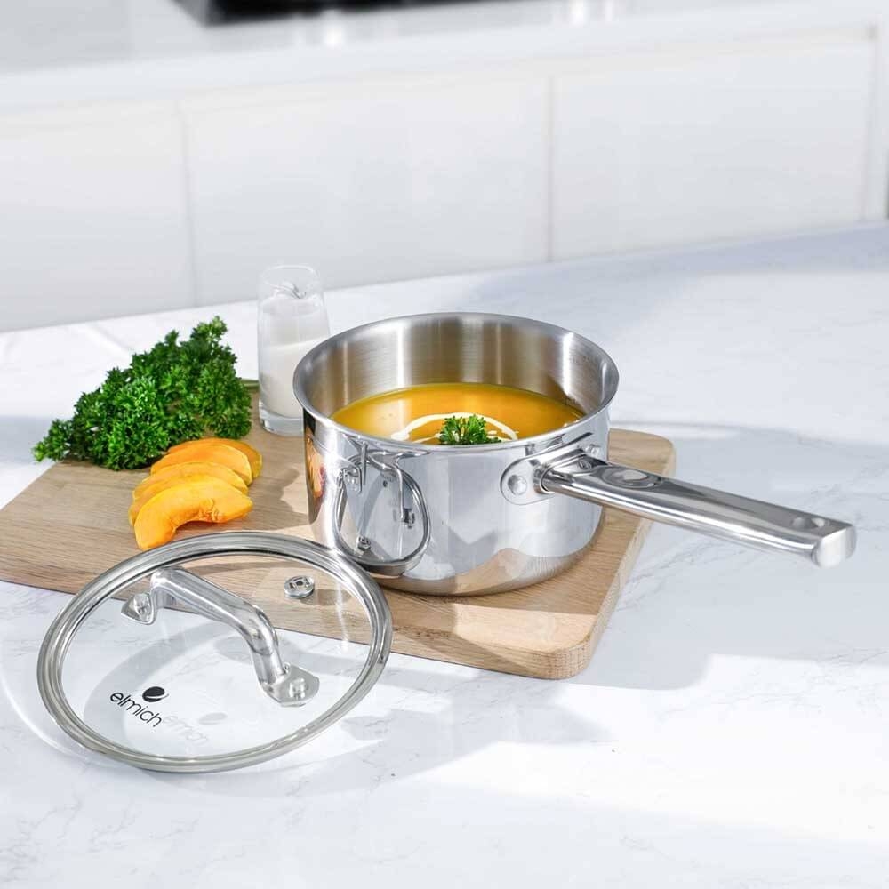 Bộ nồi Elmich inox liền khối Elmich Trimax ECO EL-8004 size 18, 20, 26, chảo 26cm