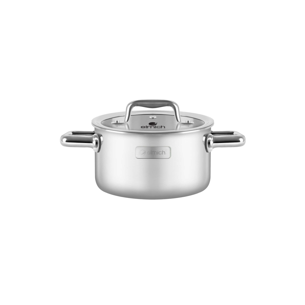 Bộ nồi inox liền khối Elmich Trimax ECO EL-8003 size 16, 18, 22, chảo 26cm