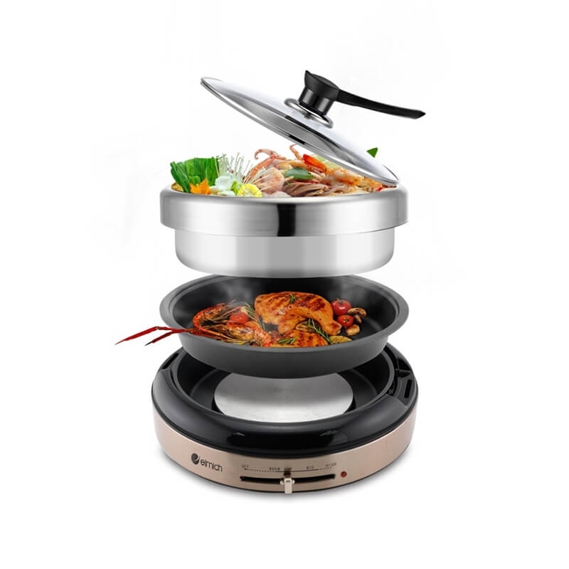 Nồi lẩu nướng điện cao cấp đa năng Elmich EDA-0807