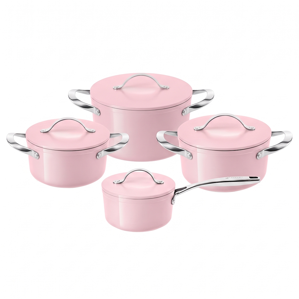 Bộ nồi Ceramic Elmich Premium Zen Quánh 16cm, nồi 18, 20, 24cm