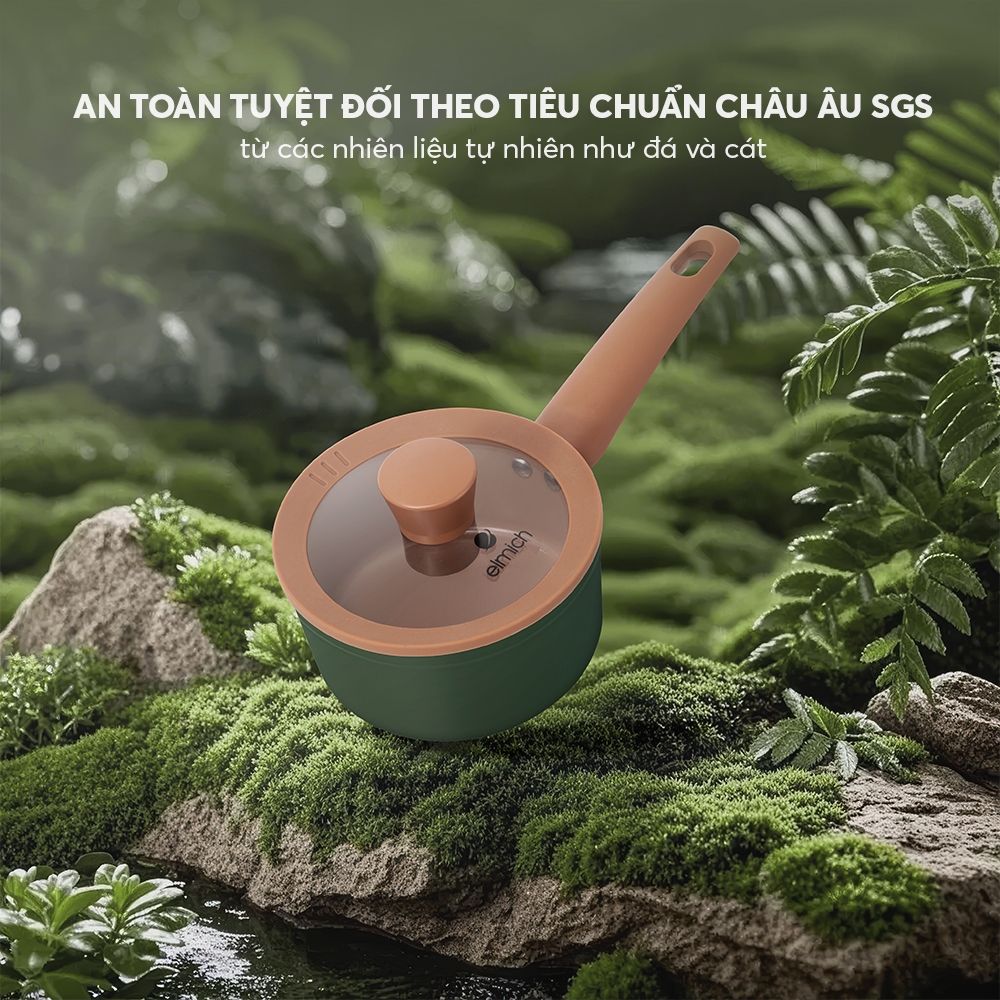 Quánh chống dính ceramic Elmich Plus Harmony EL540PT16-16cm