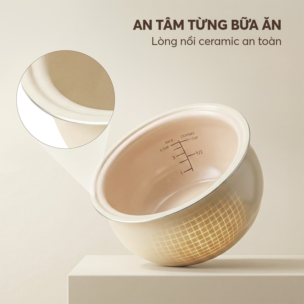 Nồi cơm điện tử Elmich RCE9363 dung tích 1,2L