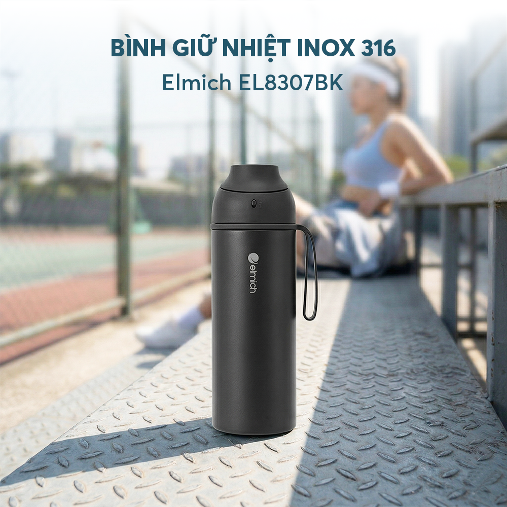 Bình giữ nhiệt inox 316 Elmich EL8307BK dung tích 660ml