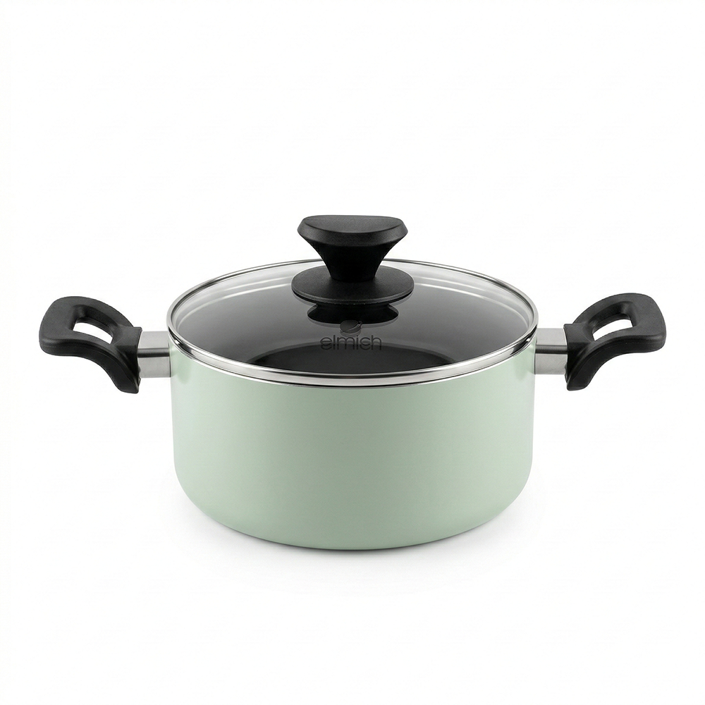 Bộ nồi chảo chống dính Elmich EL-5212MN size 16, 20 chảo 24cm