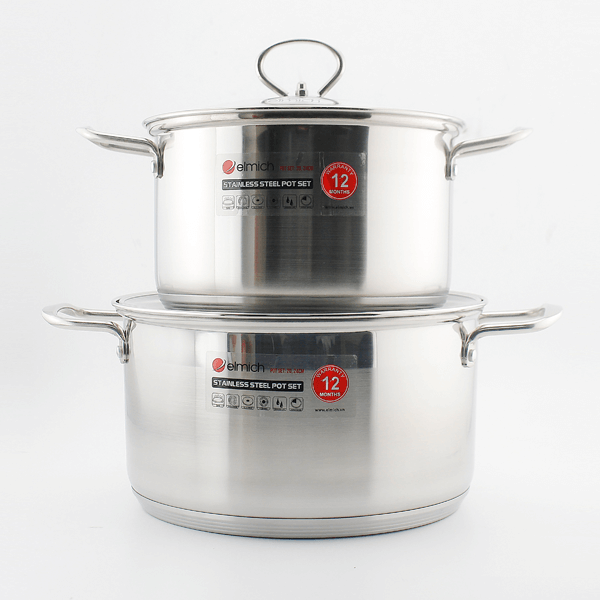 Bộ 02 nồi inox cao cấp Elmich EDA-058 size 20,24cm