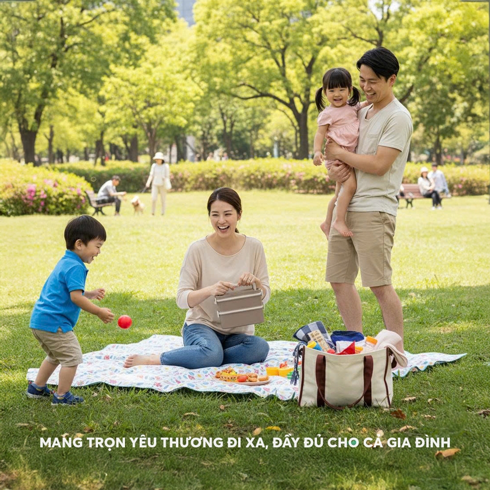 Hộp cơm 2 tầng inox 304 Elmich EL1317 dung tích 1.3L