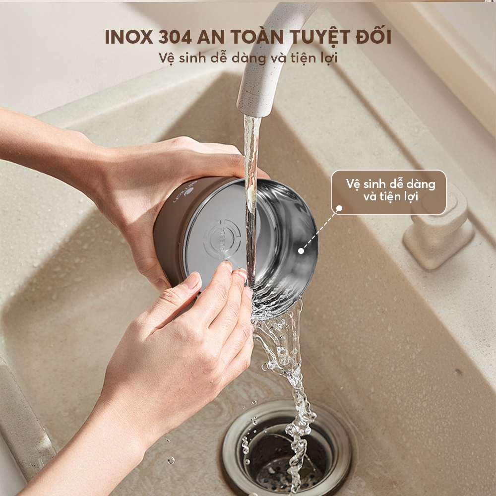 Hộp cơm inox 304 Elmich EL1318 dung tích 1L