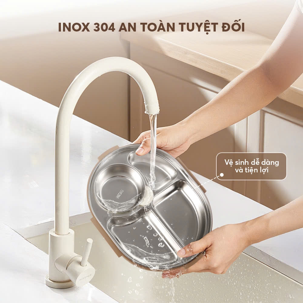 Hộp cơm inox 304 Elmich EL1397 dung tích 1.3L