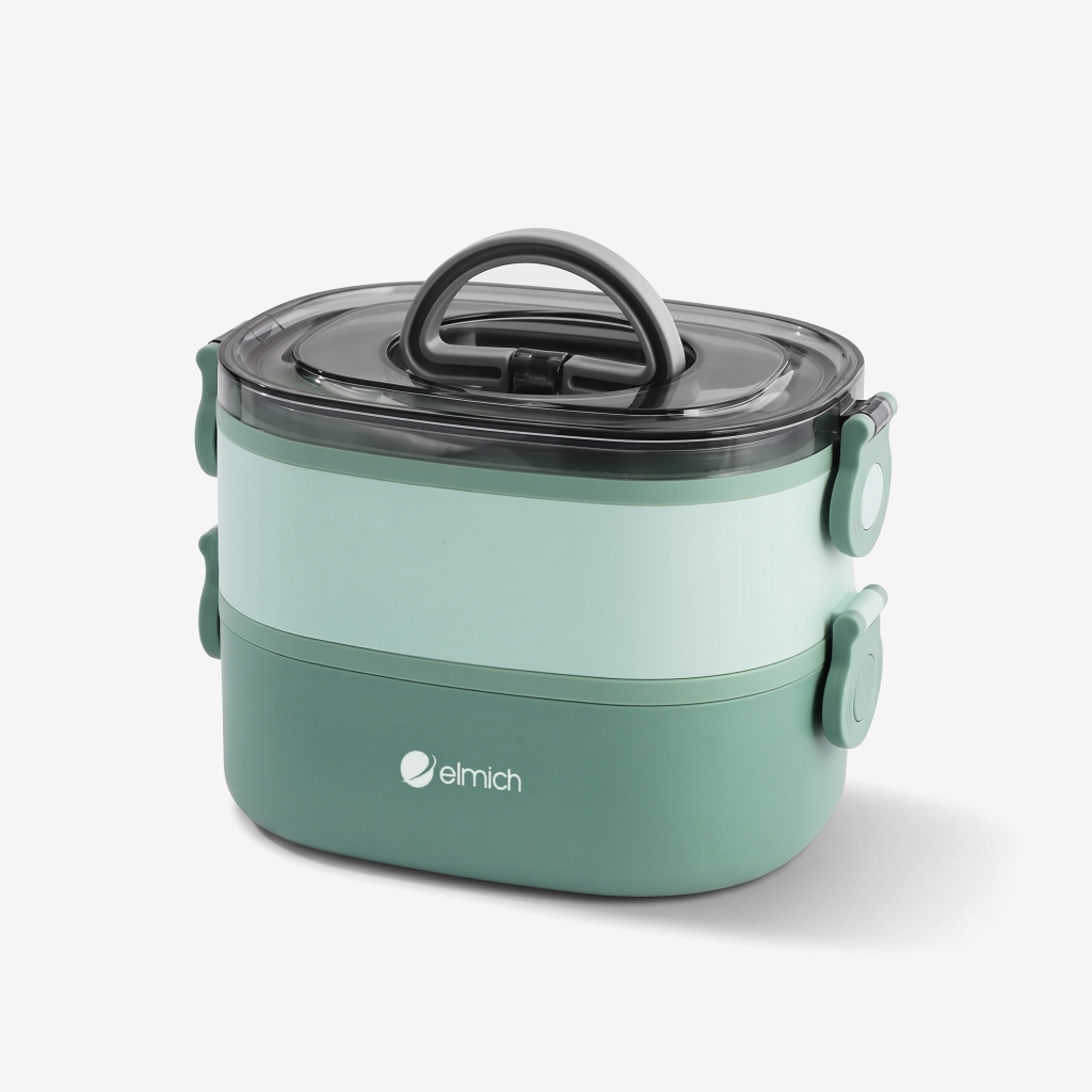 Hộp cơm 2 tầng inox 304 Elmich EL1398 dung tích 1.3L