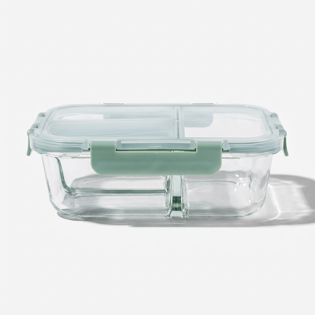Hộp cơm thủy tinh 3 ngăn Elmich EL1450 dung tích 910ml