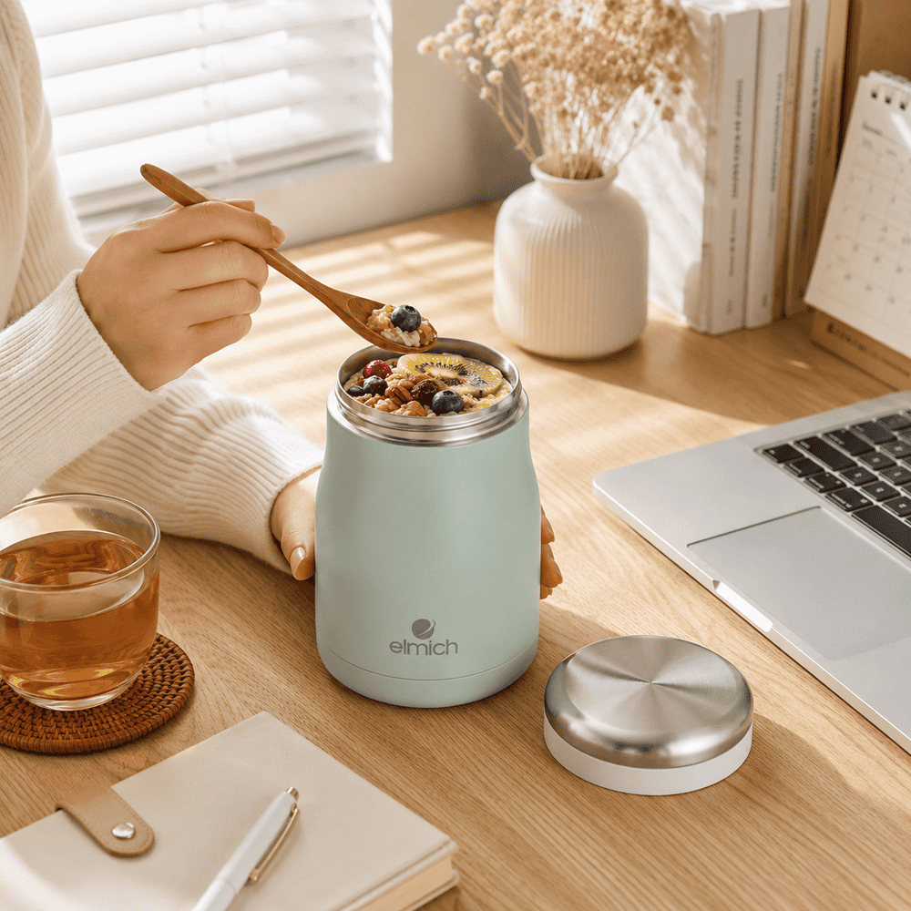 Bình đựng thức ăn giữ nhiệt Inox 304 Elmich EL-8291 dung tích 470ml