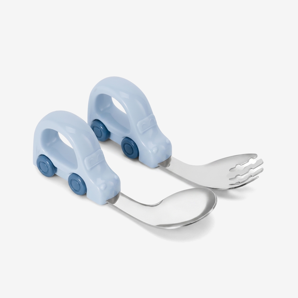 Bộ thìa dĩa cho bé hình xe oto Elmich EL0034