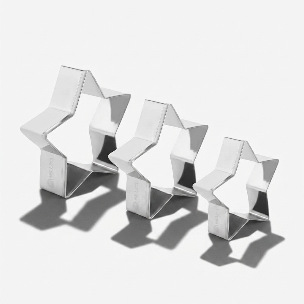 Bộ 3 khuôn bánh hình sao bằng inox Elmich EL0116BO3SAO