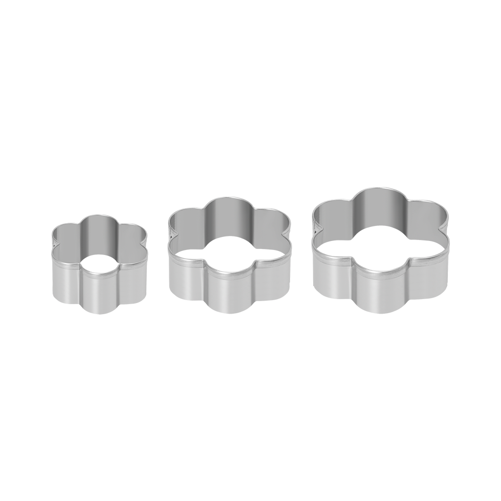 Bộ 6 khuôn bánh hình hoa và trái tim bằng inox Elmich EL0116BO6