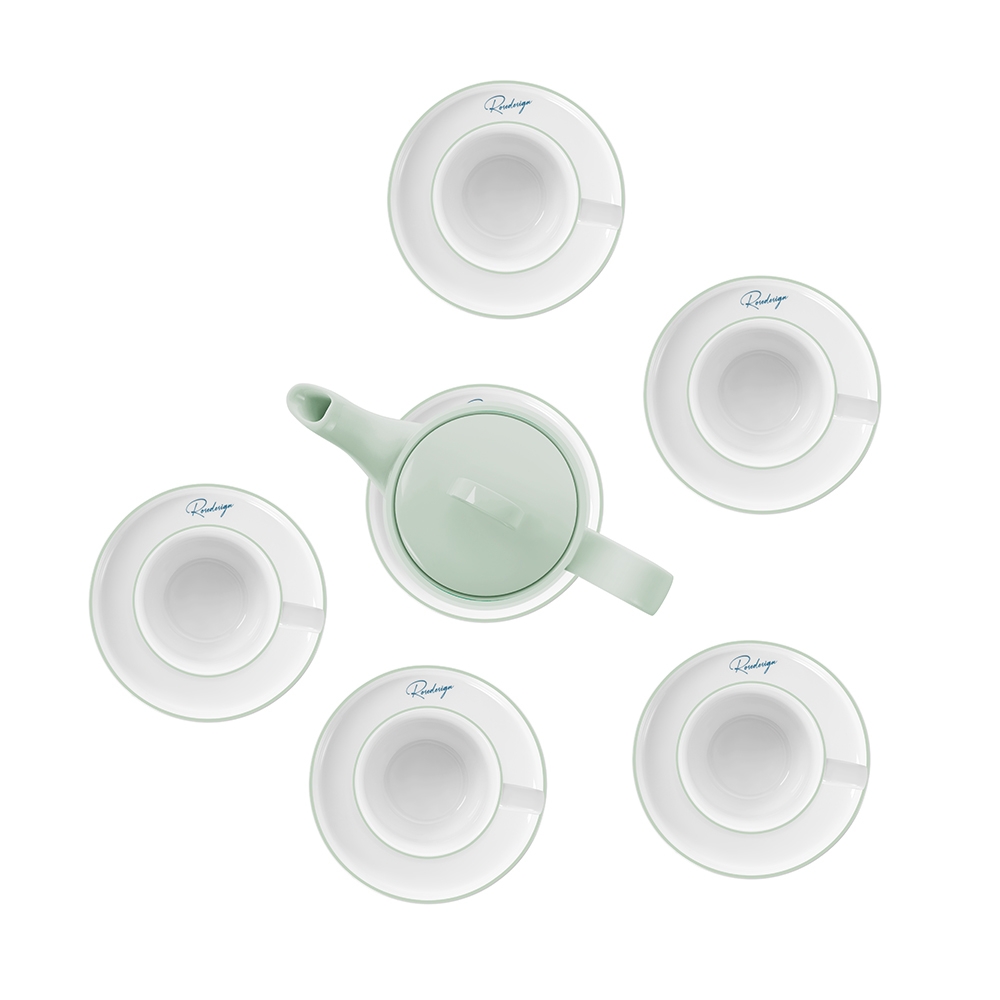 Bộ bình trà 1,2L bằng sứ Elmich RoseDesign EL0216PG