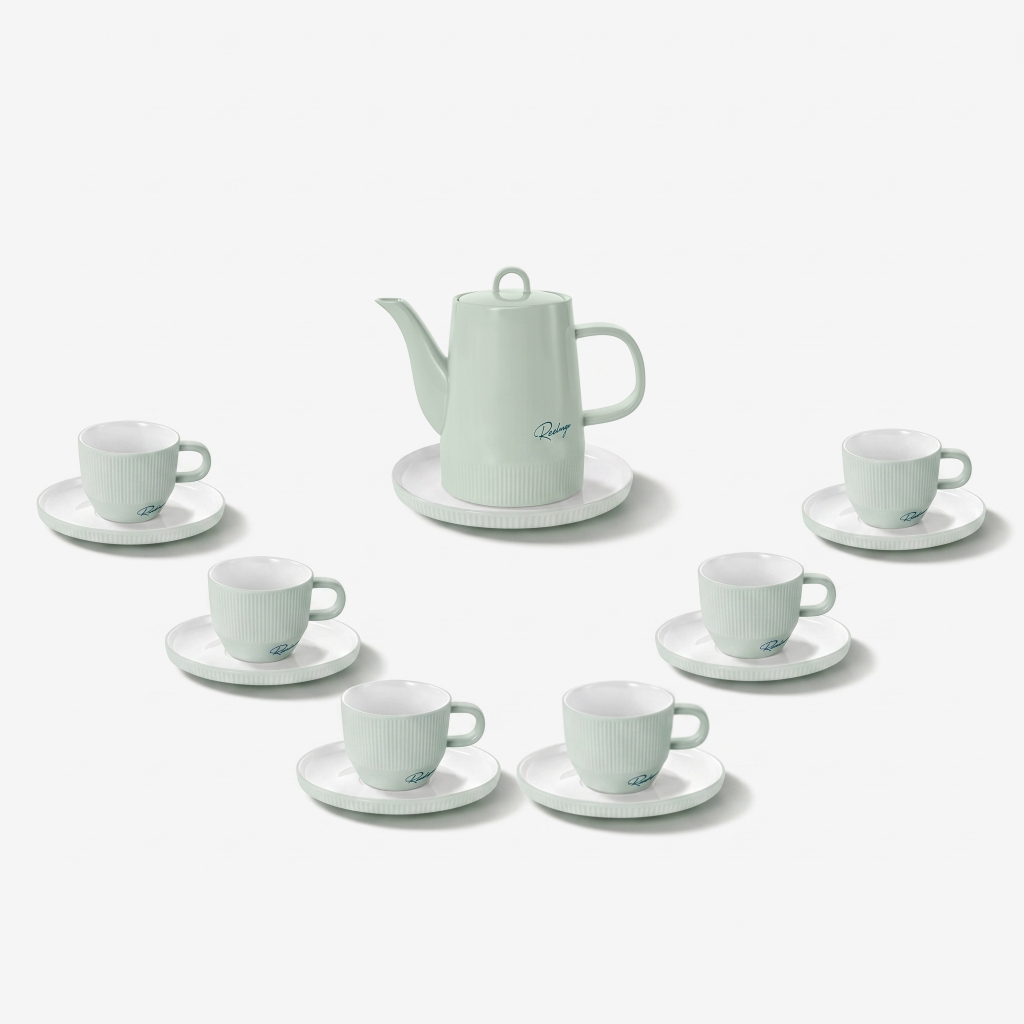 Bộ bình trà 1,2L bằng sứ Elmich RoseDesign EL0216PG