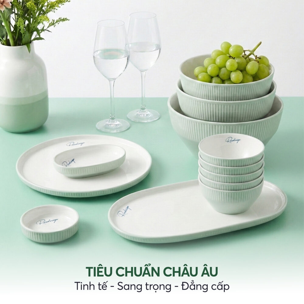 Bộ 3 đĩa bầu dục nhỡ Elmich RoseDesign EL0219PG