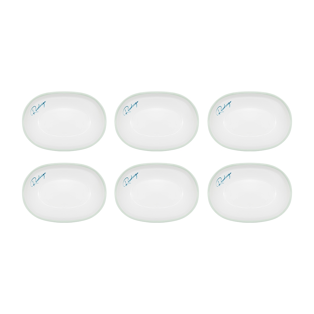 Bộ 6 đĩa chấm bầu dục Elmich RoseDesign EL-0262PG