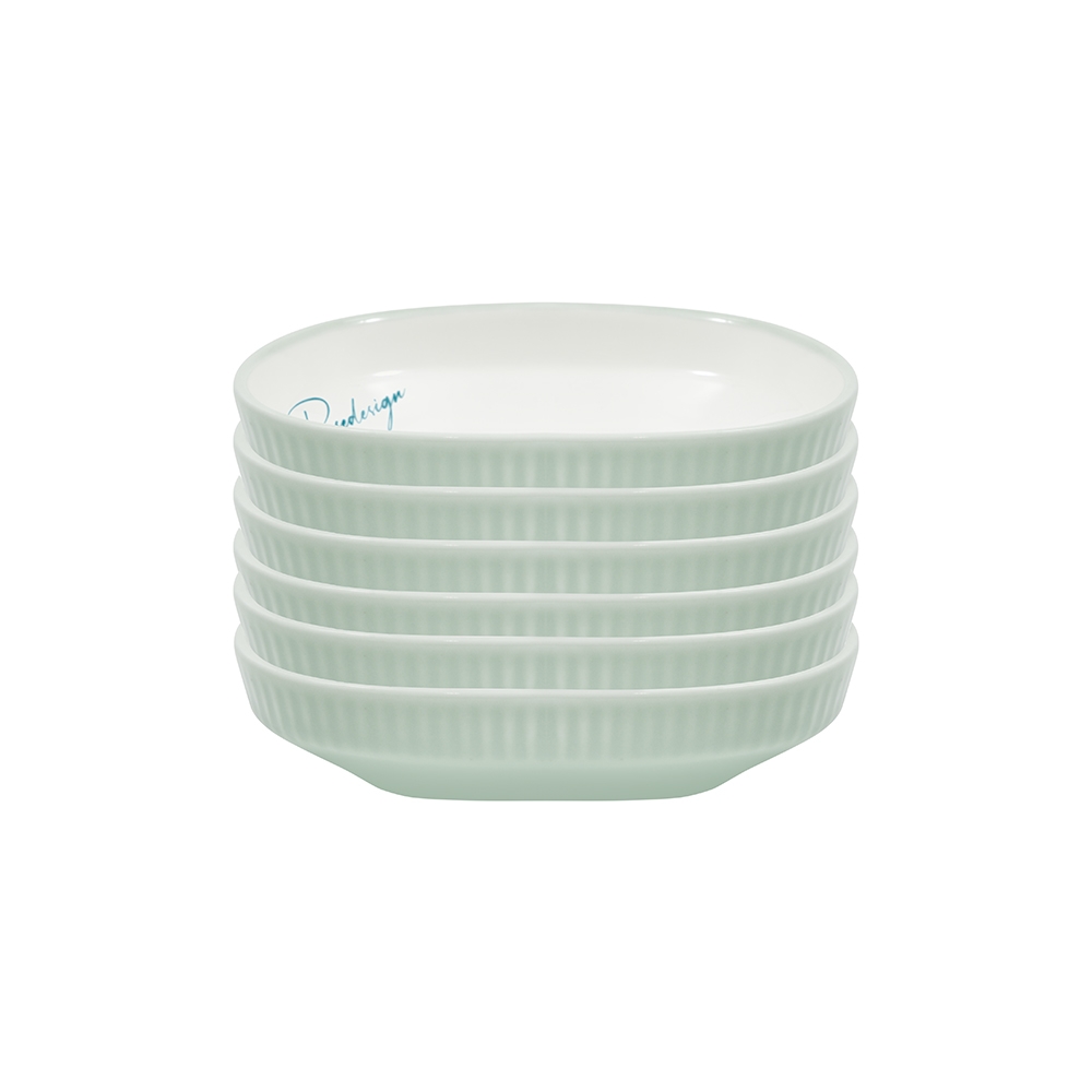 Bộ 6 đĩa chấm bầu dục Elmich RoseDesign EL-0262PG