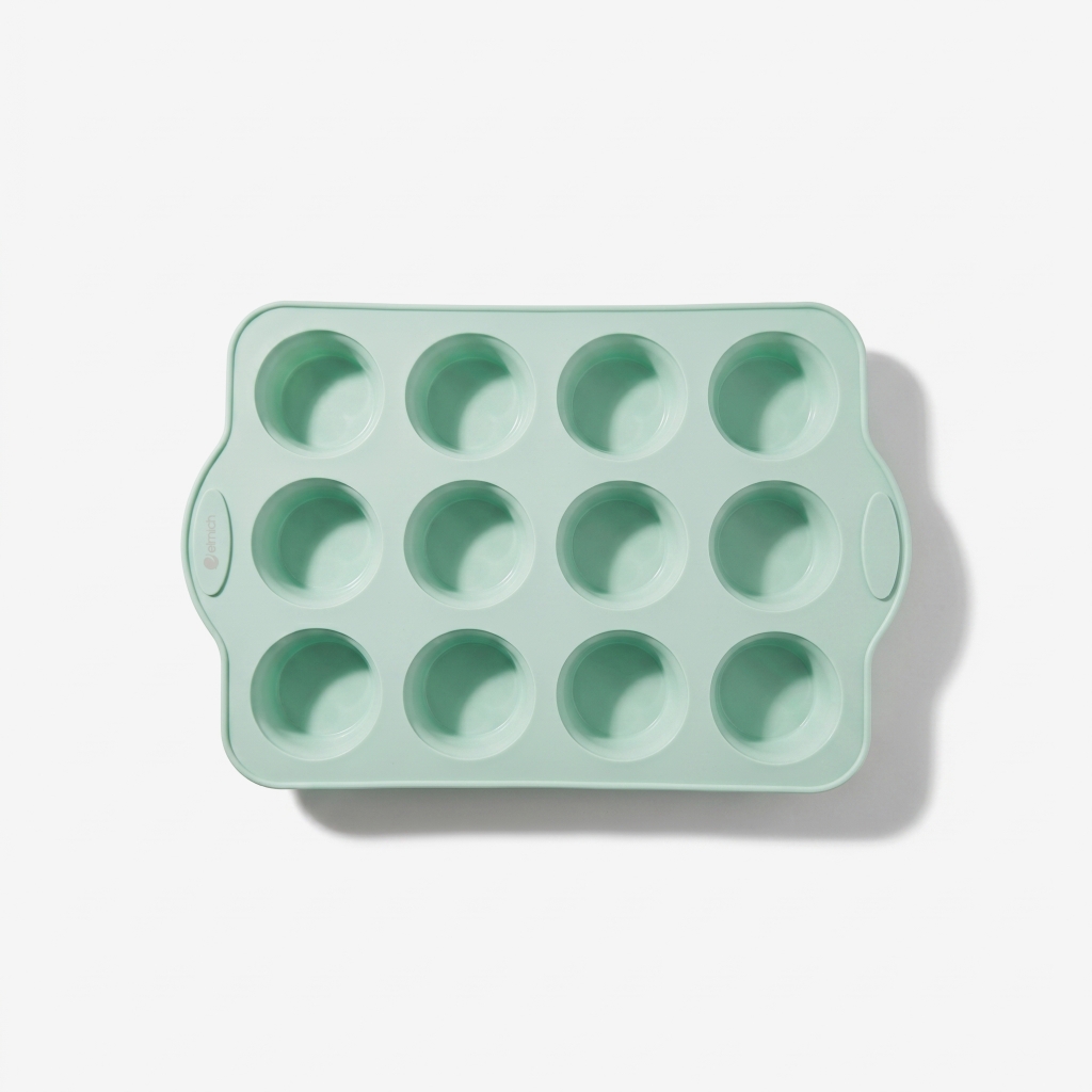 Khuôn làm bánh, thạch rau câu hình tròn silicon 12 lỗ Elmich EL0682