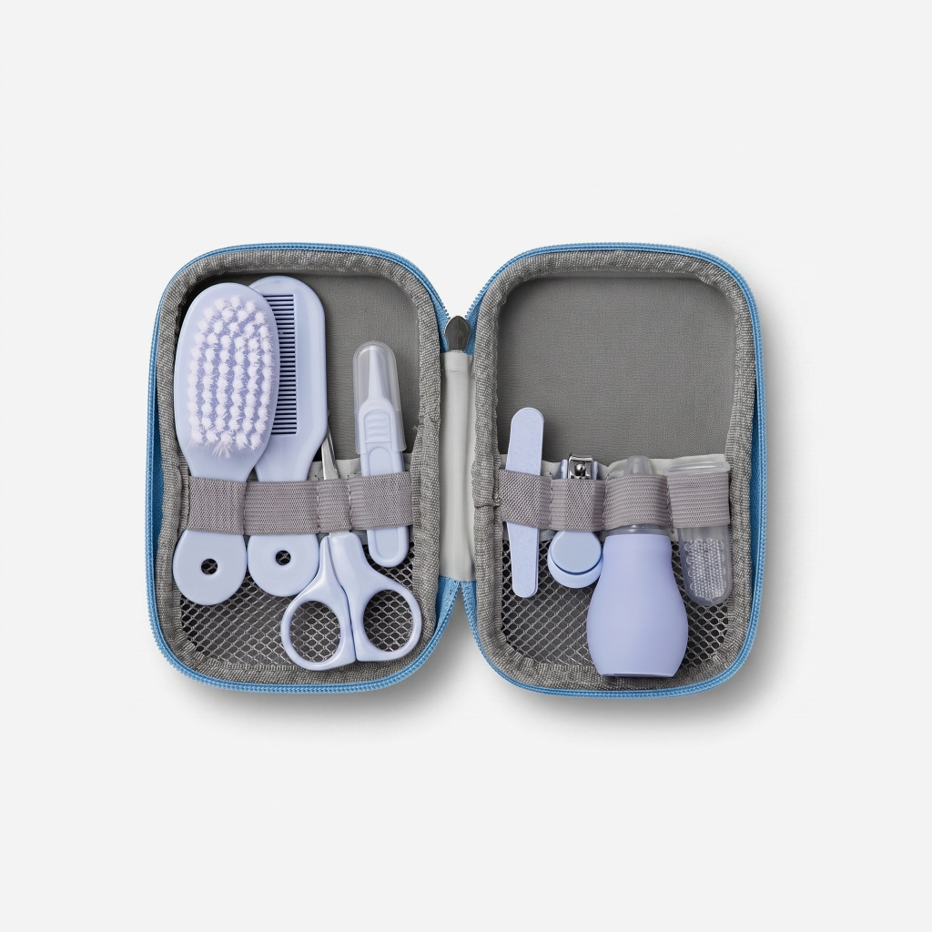 Bộ dụng cụ chăm sóc tóc, mũi, móng cho bé Elmich BabyCare EL3043