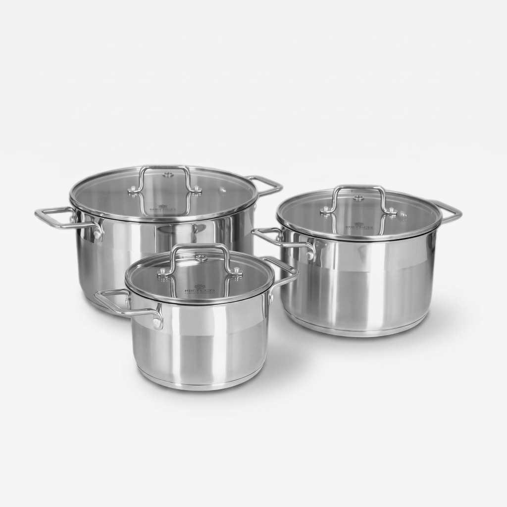 Bộ nồi Inox 304 Elmich EL-2324MN size 16, 20, 24cm