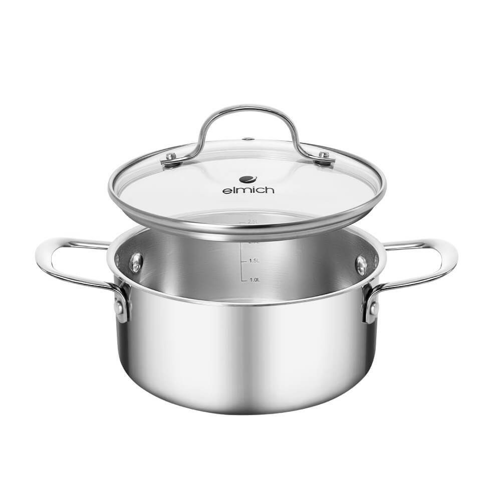 Nồi inox nguyên khối liền đáy Elmich EL-2531IN16 size 16cm