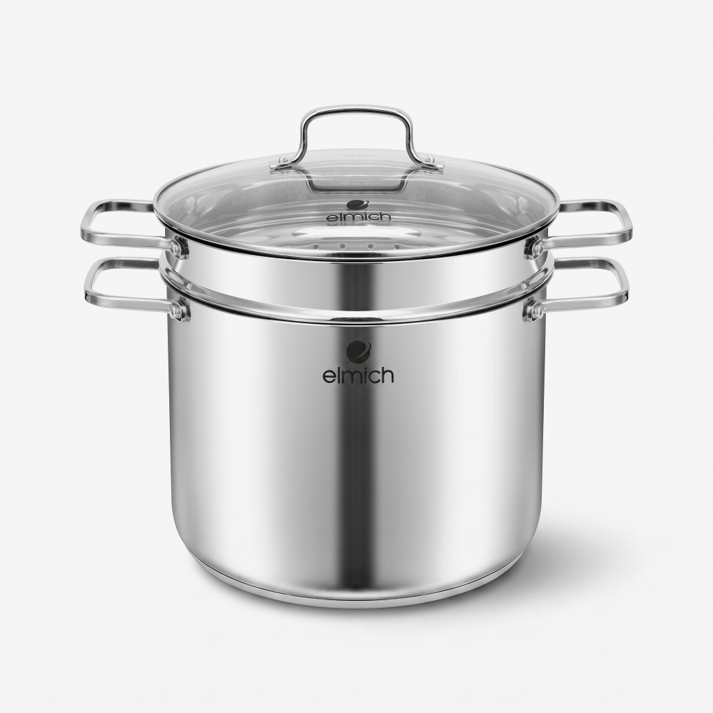 Nồi hấp Inox 304 đáy 5 lớp Elmich EL2537IN28 size 28cm