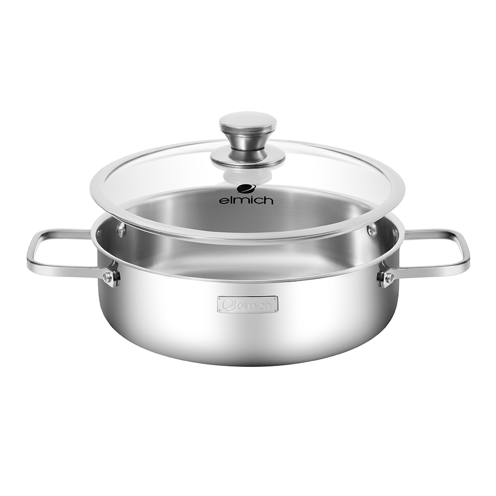 Nồi Inox liền khối Elmich Daily Burga