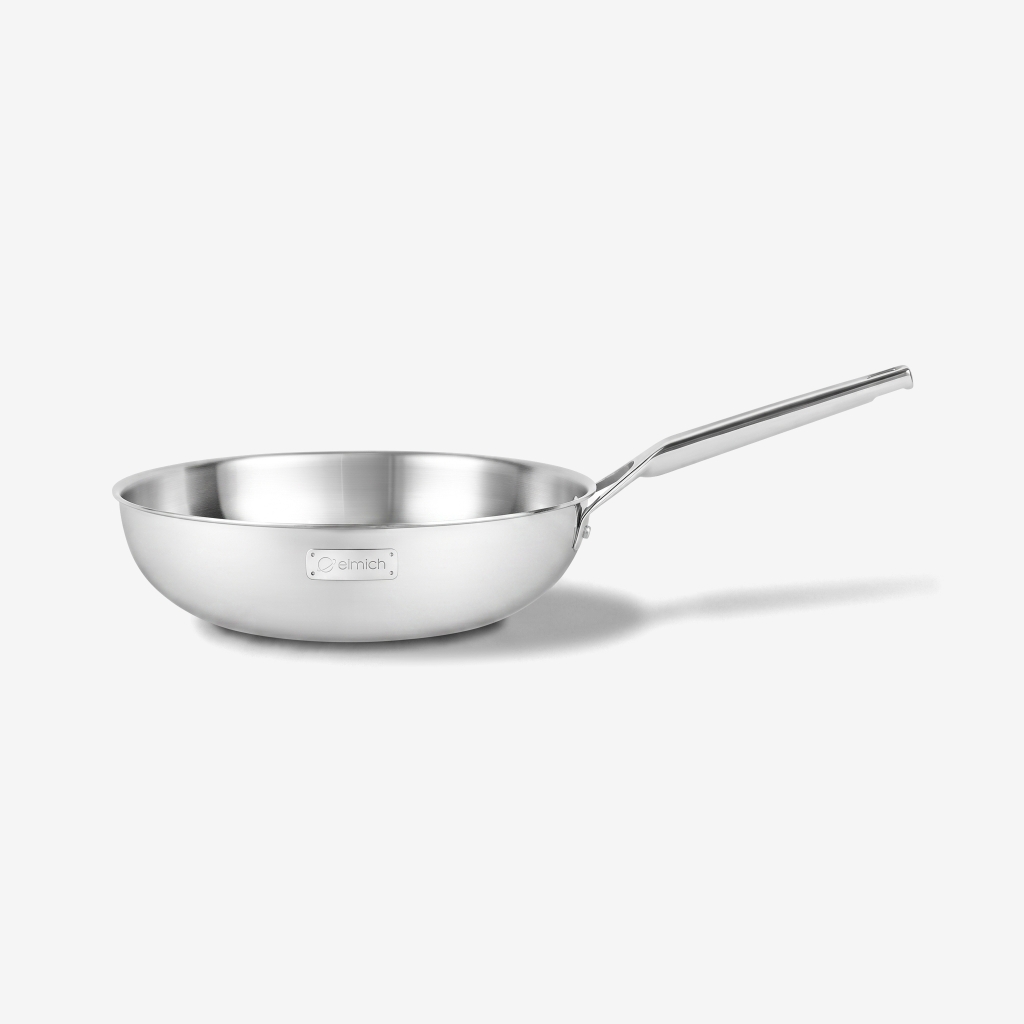 Chảo xào inox cao cấp 3 lớp đáy liền Elmich Trimax EL-2826 size 26cm