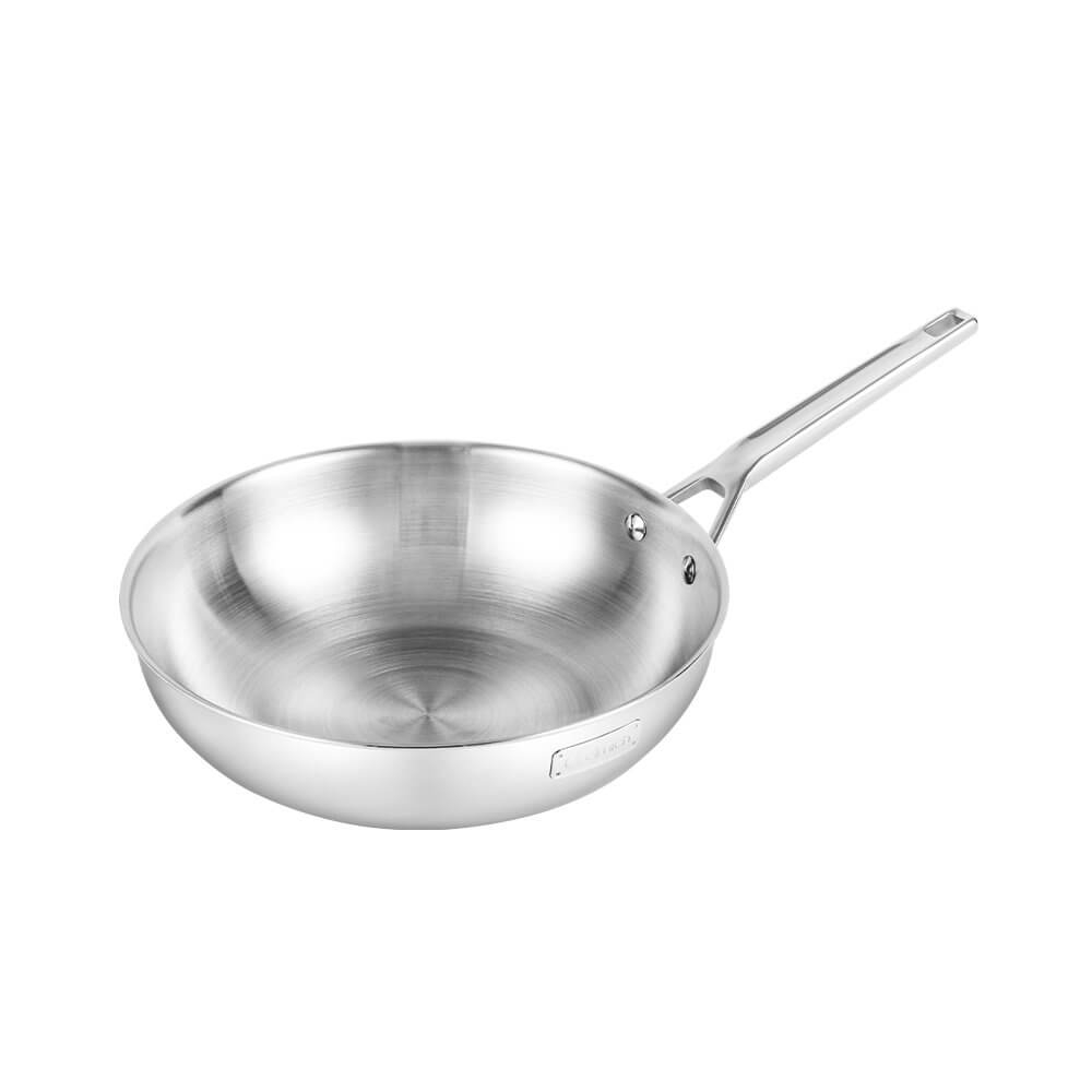 Chảo xào inox cao cấp 3 lớp đáy liền Elmich Trimax EL-2828 size 28cm