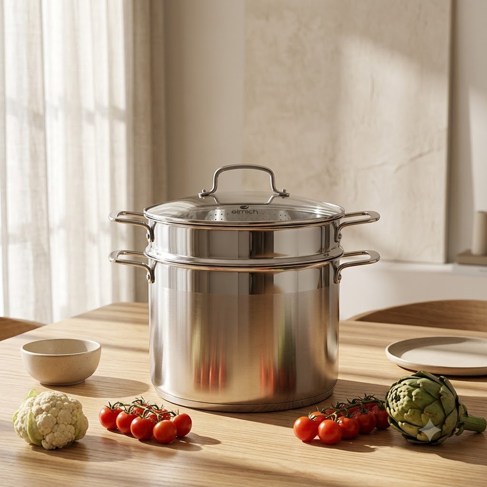 Nồi hấp Inox 304 Elmich 26cm EL3361
