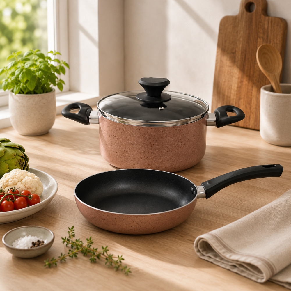 Bộ nồi chống dính Smartcook SM-4106OL nồi 20, chảo 20cm