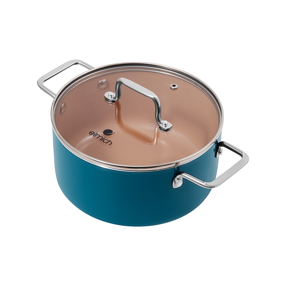 Bộ nồi chống dính ceramic Elmich Daily EL5245CB01-16, 20, 24cm