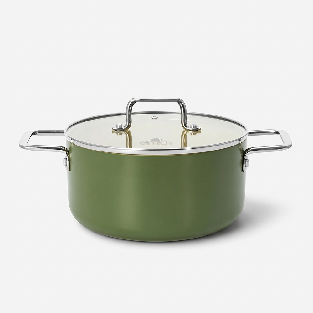 Nồi chống dính Ceramic Elmich Olive Classic EL 5535OV size 18,20cm